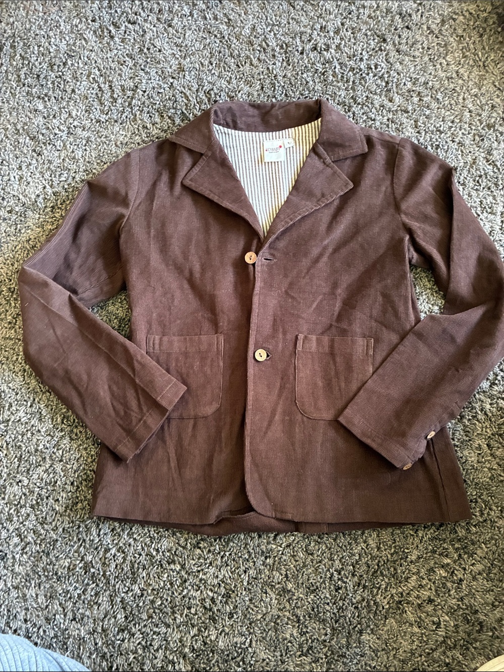Yo Baby Kids' Brown Casual Blazer Jacket